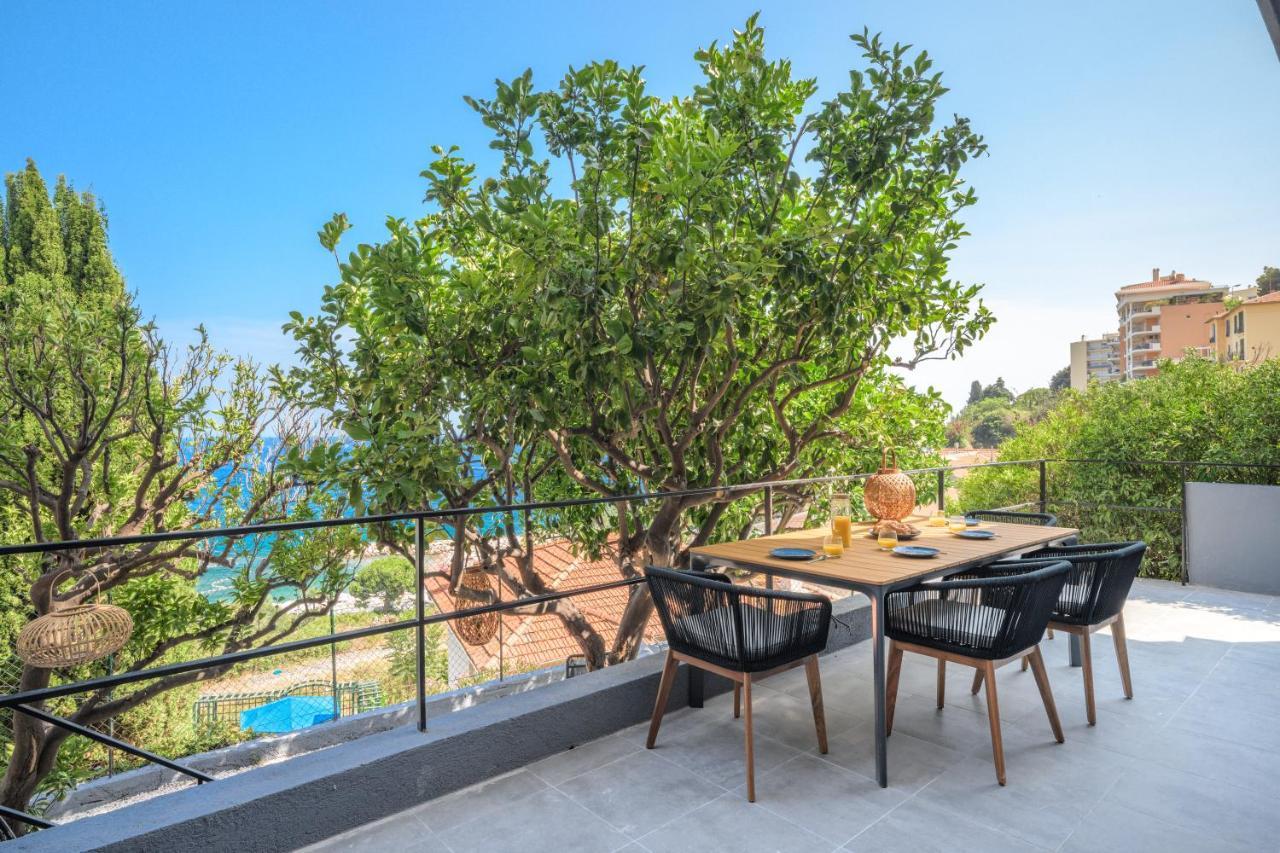 Proche Monaco, Vue Mer, Acces Plage Et Jardin Privatif Saint-Antoine  Exterior photo